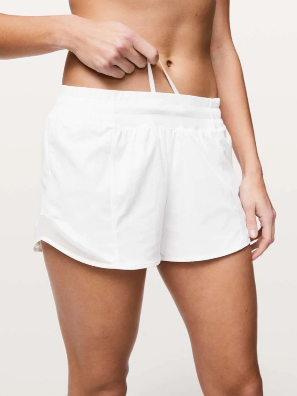 lululemon Hotty Hot Short II Long 4” White